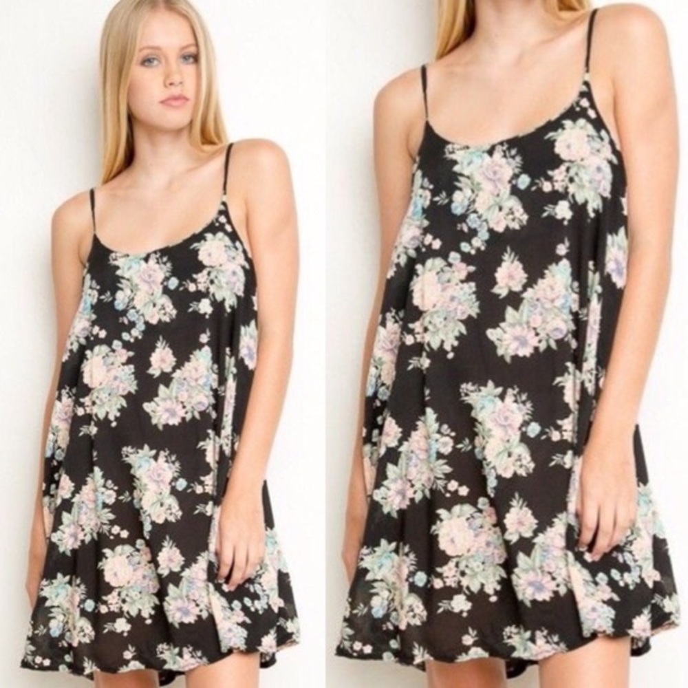 Brandy Melville Floral Mini Sun Dress